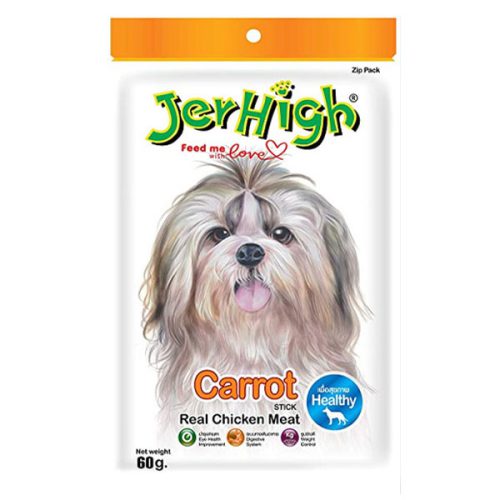 JerHigh ‌Carrot Dog Treats with Real Chicken Meat